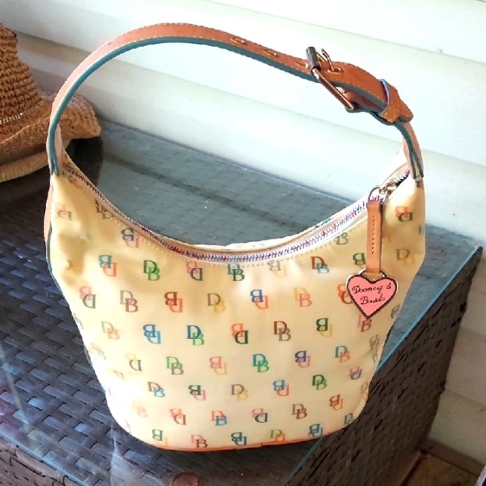 Dooney & Bourke Multicolor Logo Hobo Bag